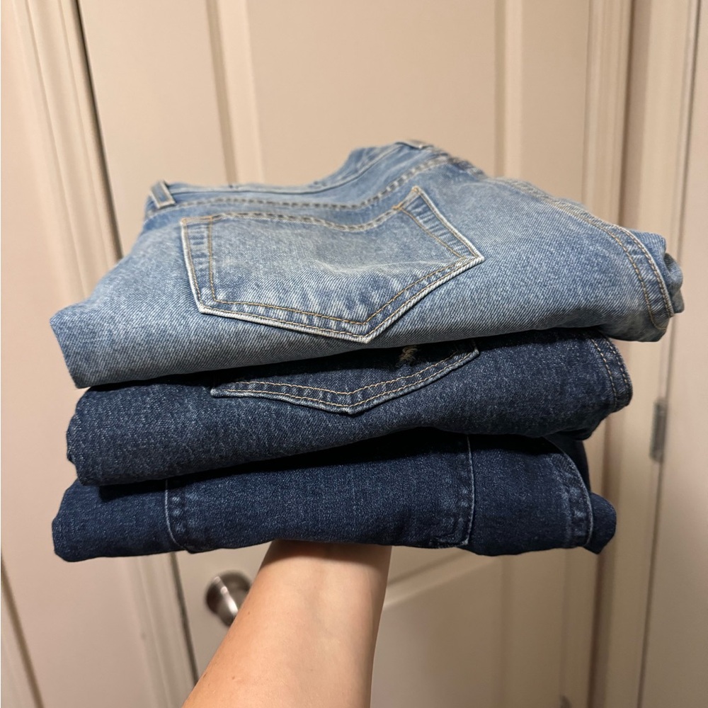 Three pairs gap jeans size 10